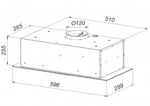  Backer FAUST 60 TOUCH BL Backer Вытяжка встраиваемая