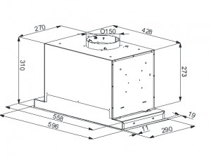  Backer NERON 60 TOUCH BL Вытяжка встраиваемая