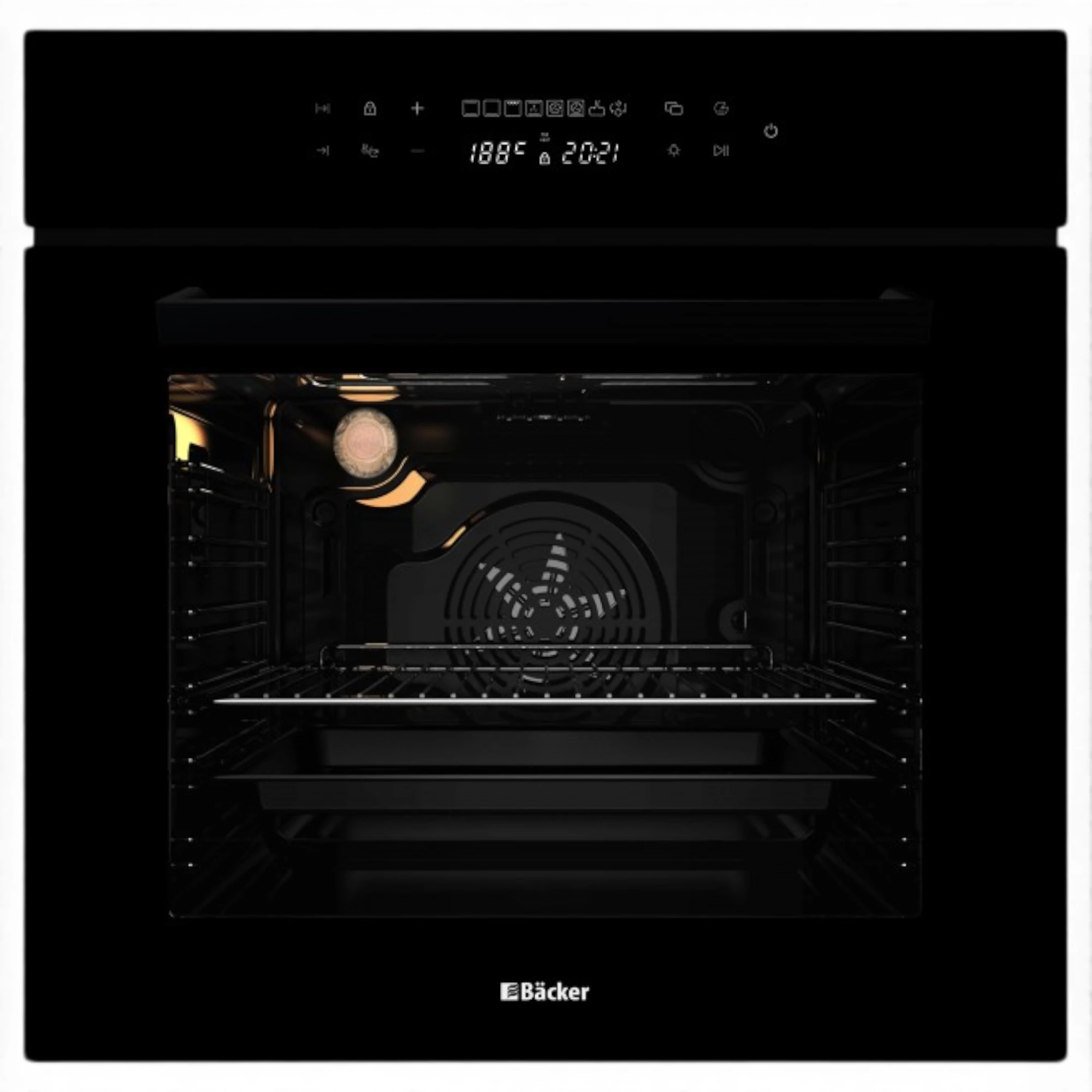  RIKI 11 SENSOR BL GL Backer Встраиваемый духовой шкаф